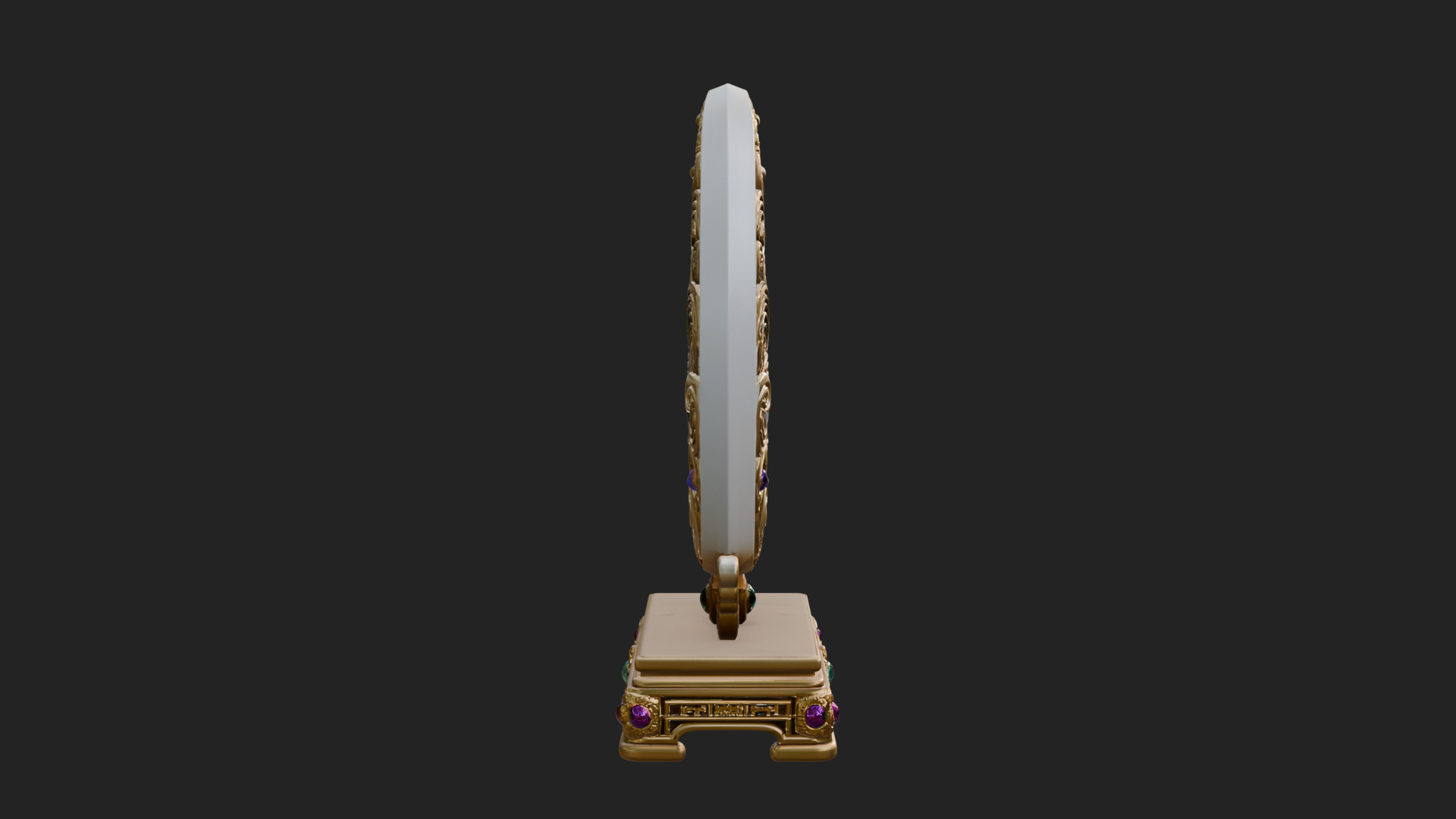 Crescent Moon Star Stand Ornament Design 4 3D Print Model 3D Model