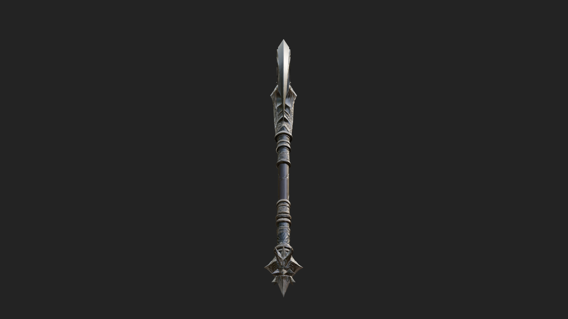Crescent War Scythe Model Design 2 3D Print Model 3D Model