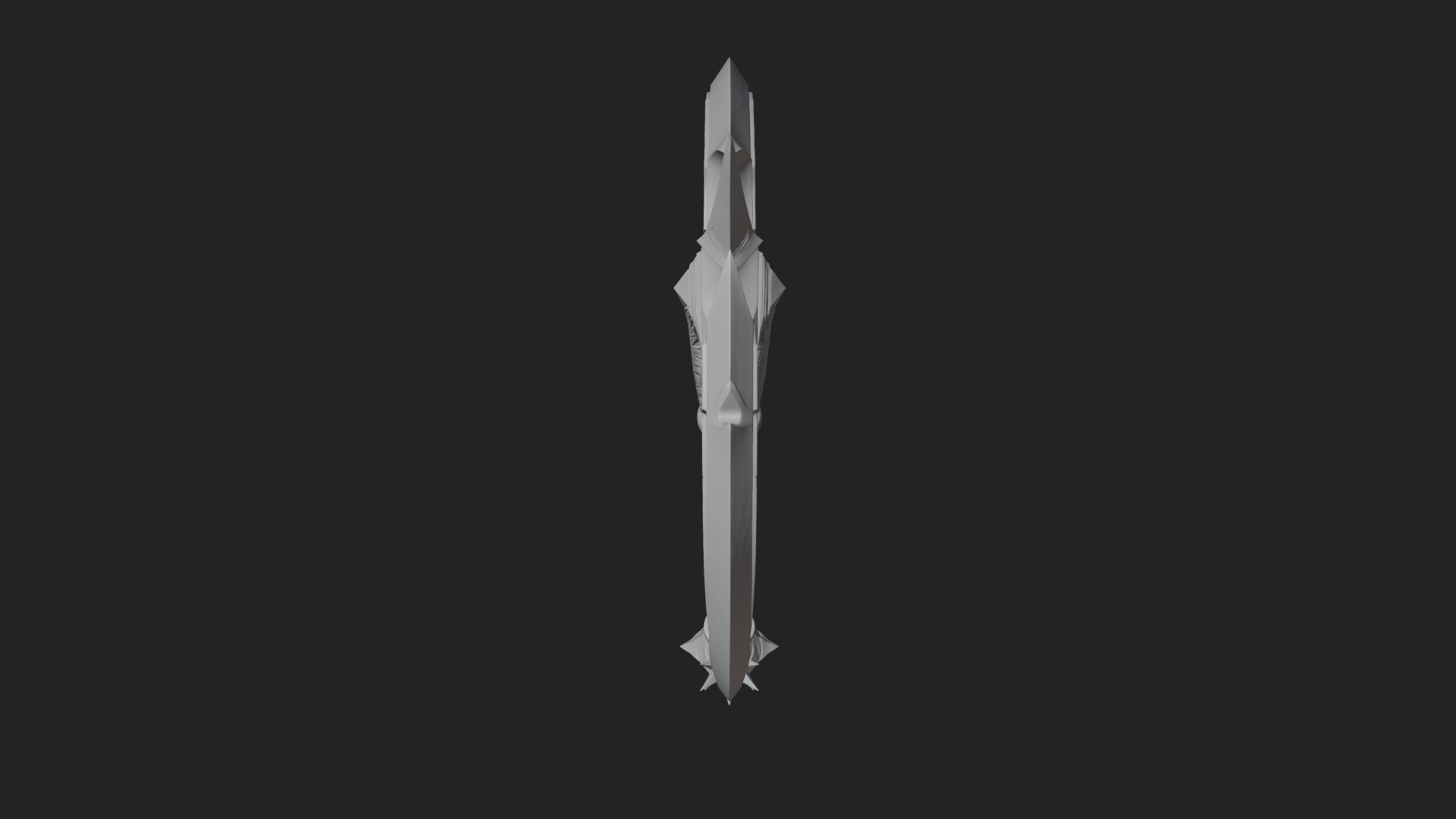 Crescent War Scythe Model Design 2 3D Print Model 3D Model