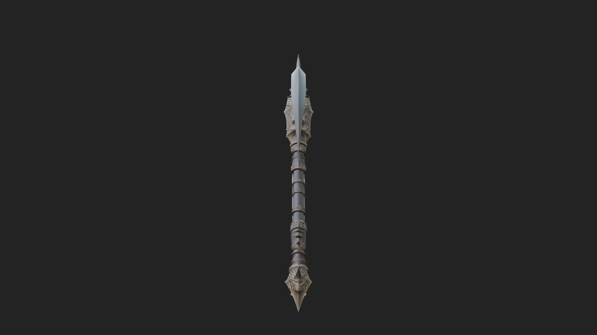 Crescent War Scythe Model Design 3 3D Print Model 3D Model