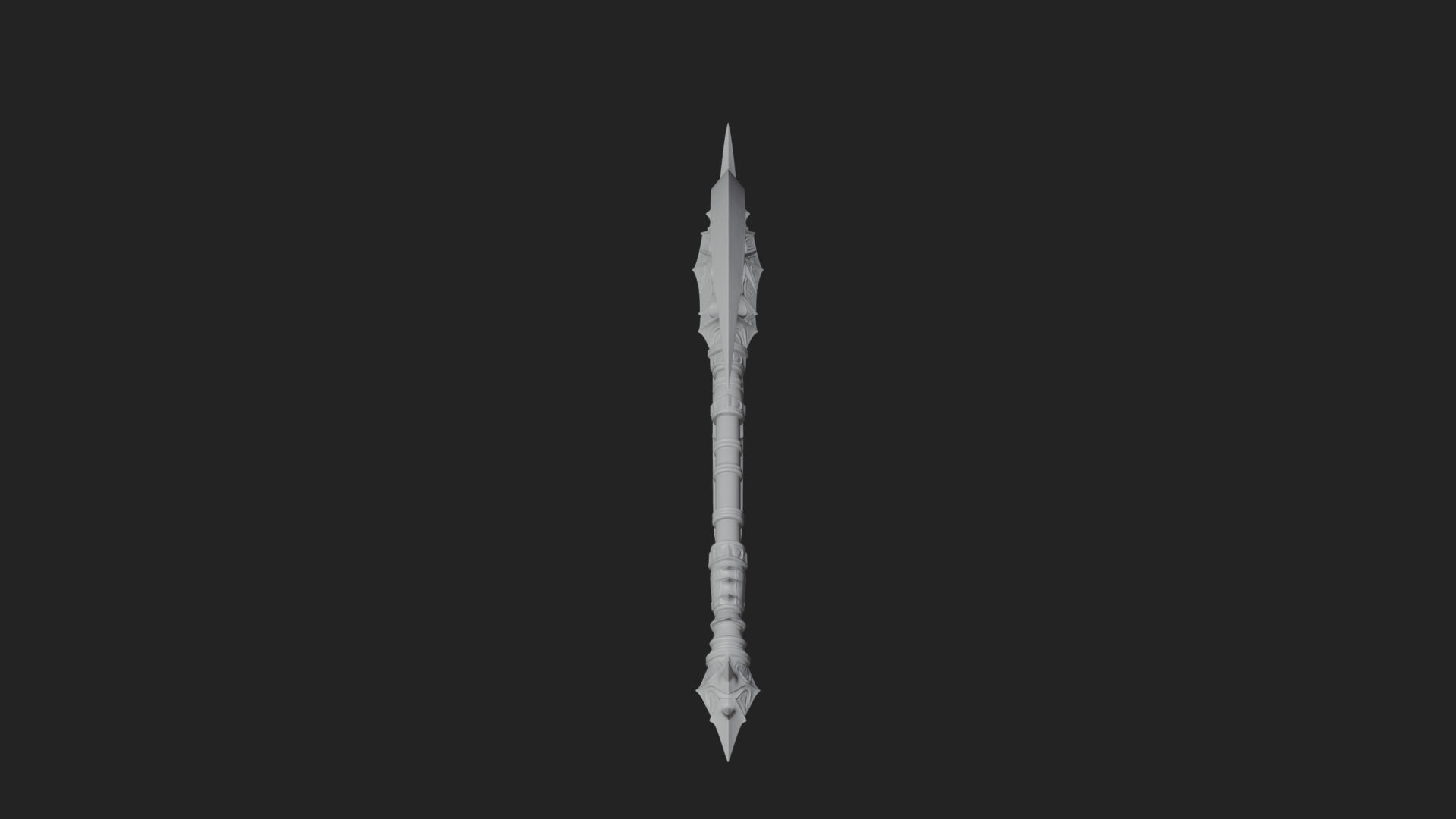 Crescent War Scythe Model Design 3 3D Print Model 3D Model
