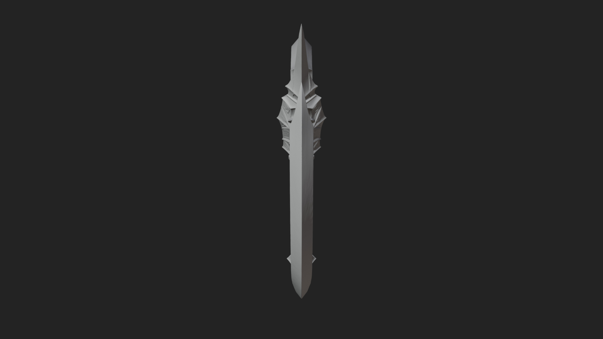 Crescent War Scythe Model Design 3 3D Print Model 3D Model