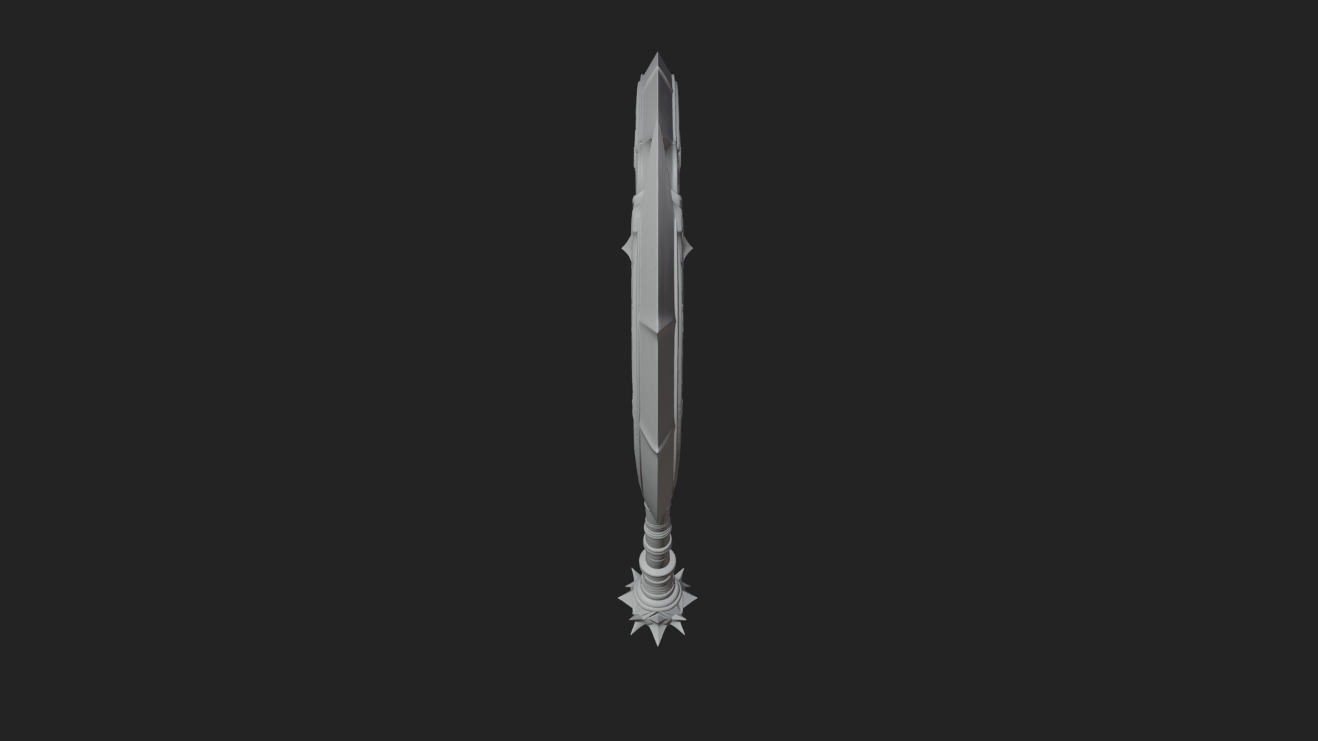 Crescent War Scythe Model Design 4 3D Print Model 3D Model