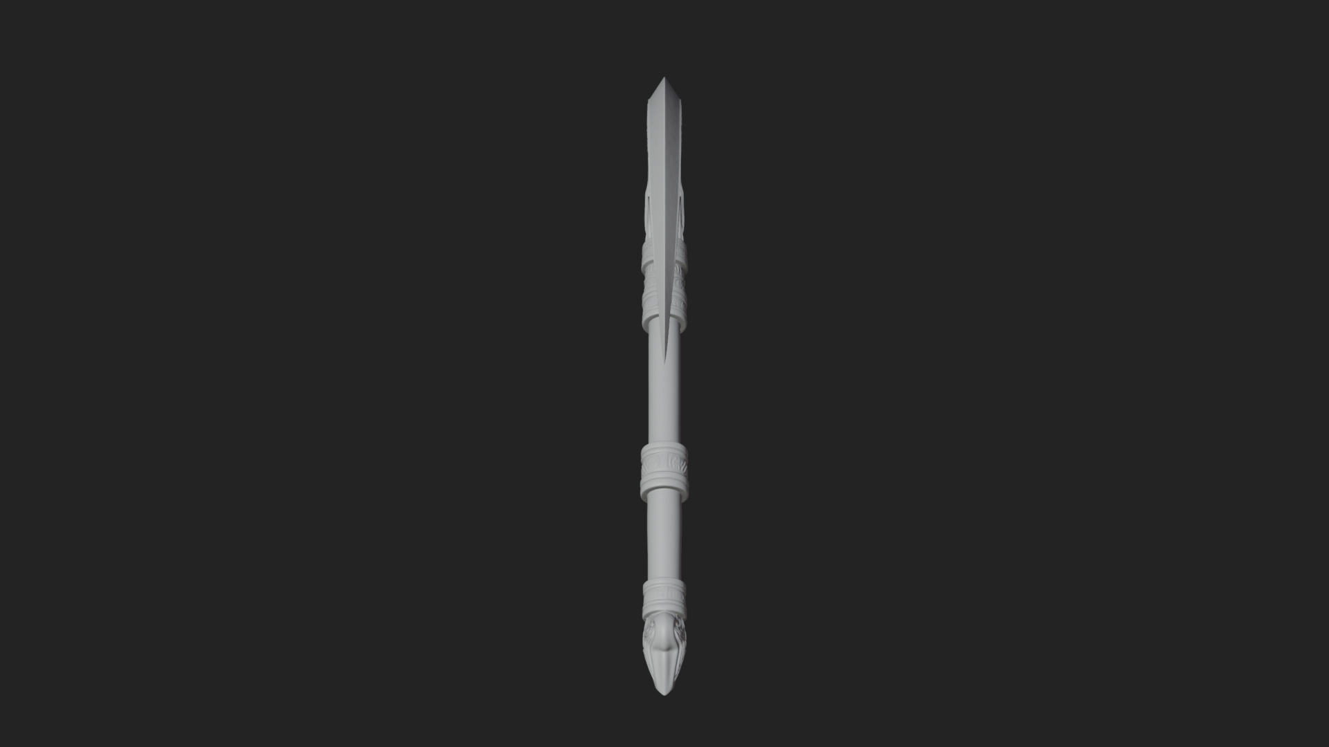 Crescent War Scythe Model Design 5 3D Print Model 3D Model