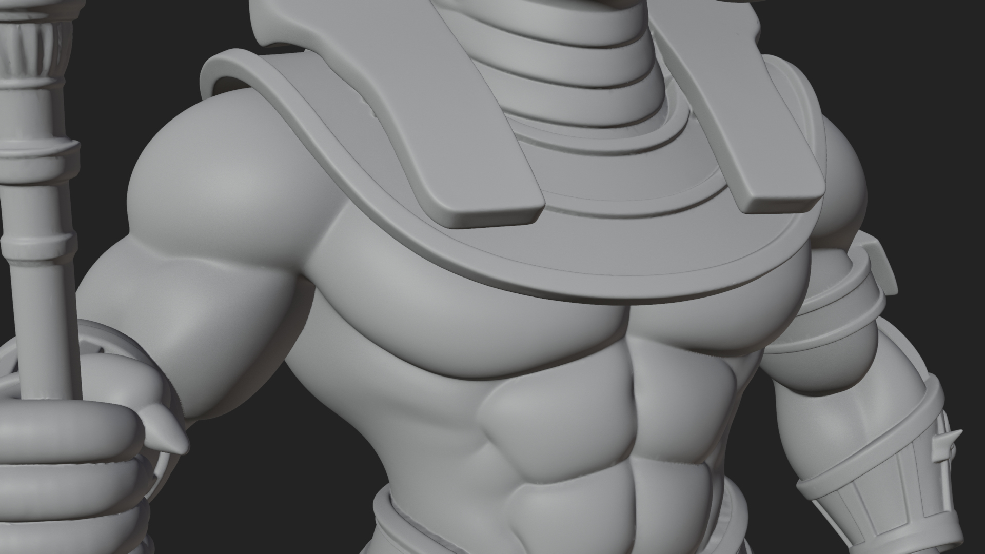 Crocodile-Headed Egyptian God Statue Design 1 3D Print 3D Model