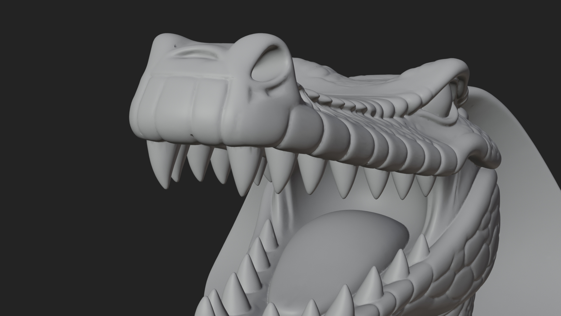 Crocodile Headed Egyptian God Statue Design 2 3D Print 3D Model