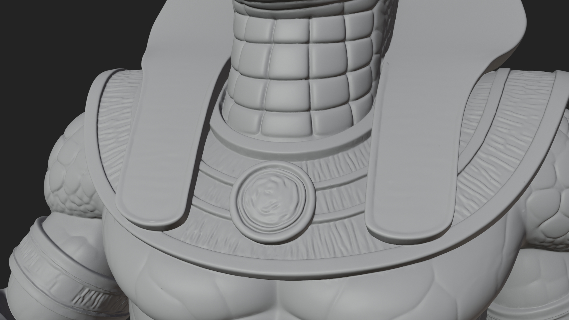 Crocodile Headed Egyptian God Statue Design 2 3D Print 3D Model