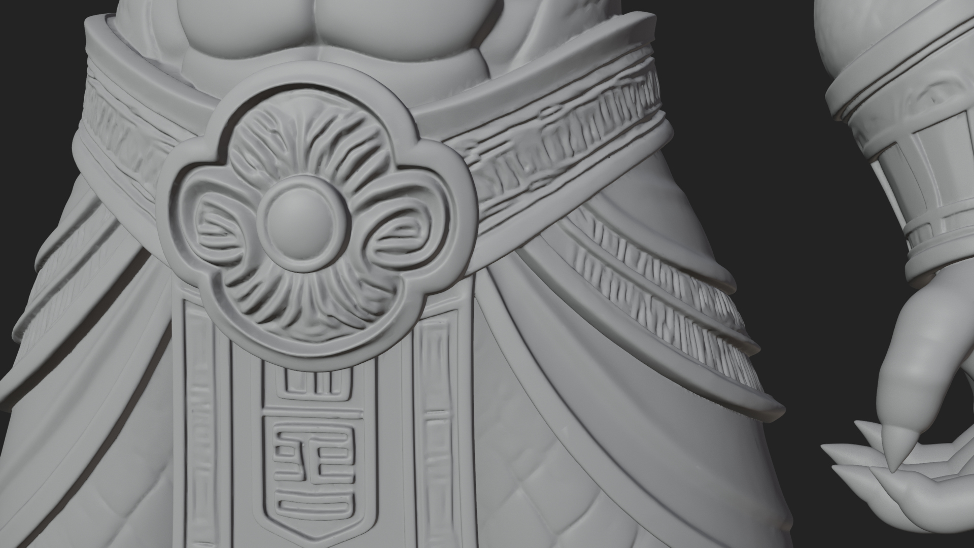 Crocodile Headed Egyptian God Statue Design 2 3D Print 3D Model