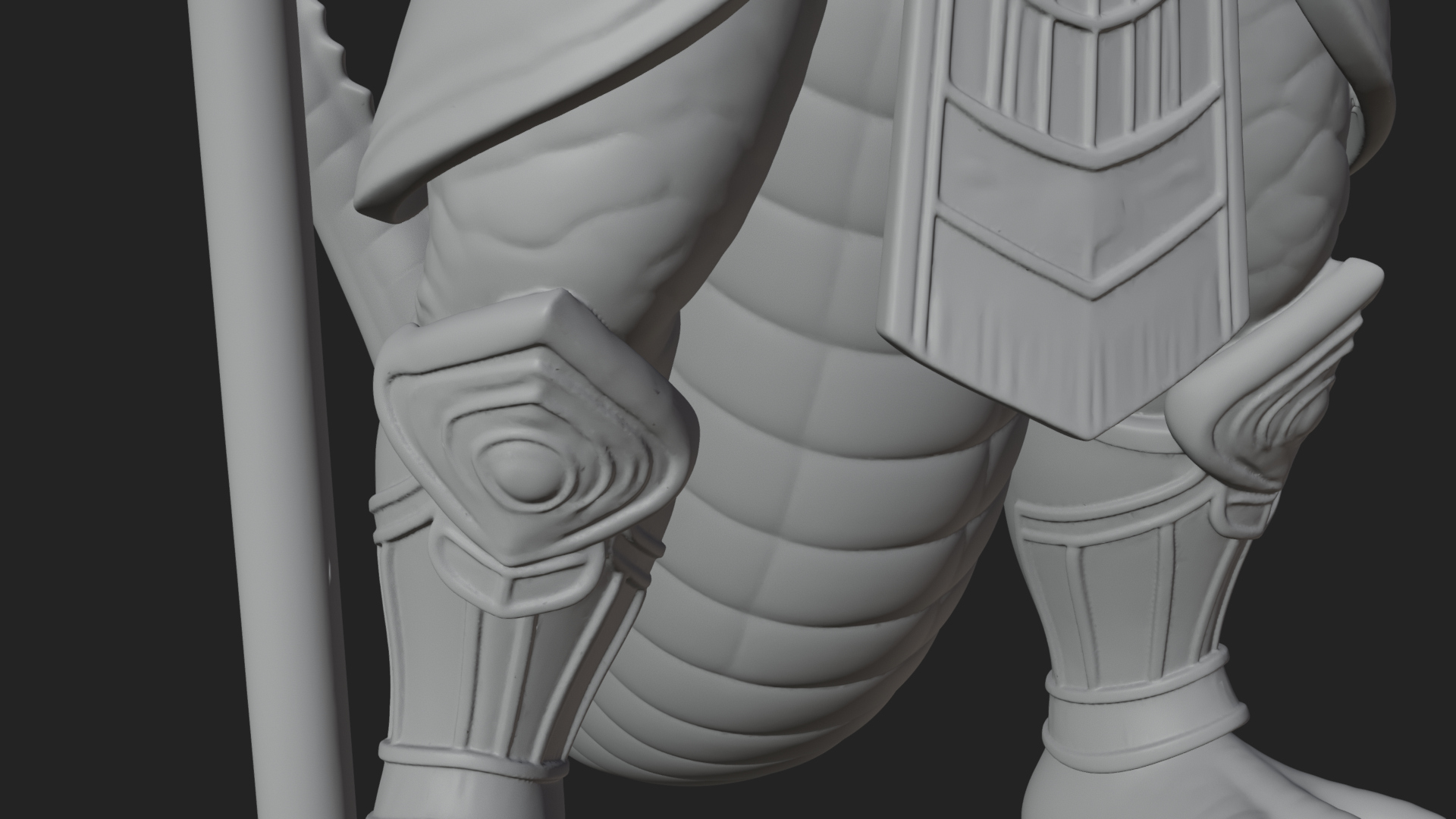 Crocodile-Headed Egyptian God Statue Design 3 3D Print 3D Model