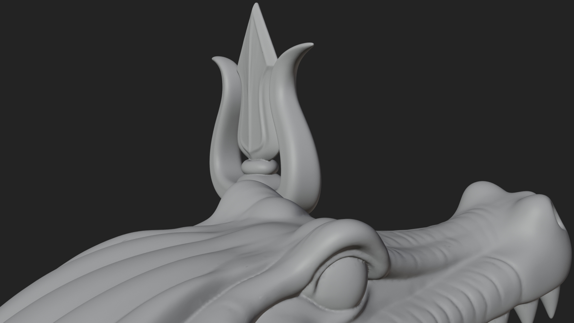Crocodile-Headed Egyptian God Statue Design 4 3D Print 3D Model