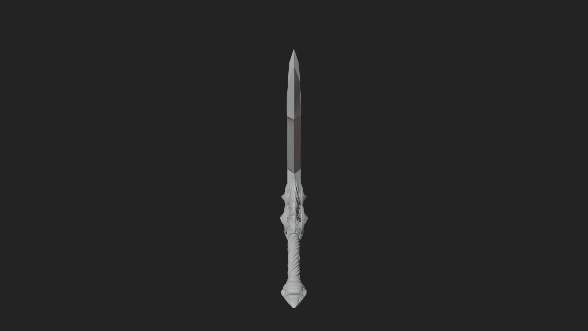 Crossed Twin Blade Model Design 1 3D Print Model 3D Model