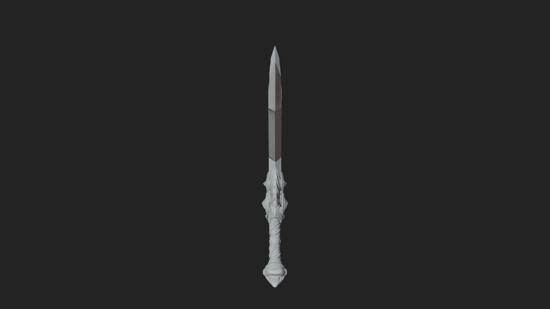 Crossed Twin Blade Model Design 1 3D Print Model 3D Model