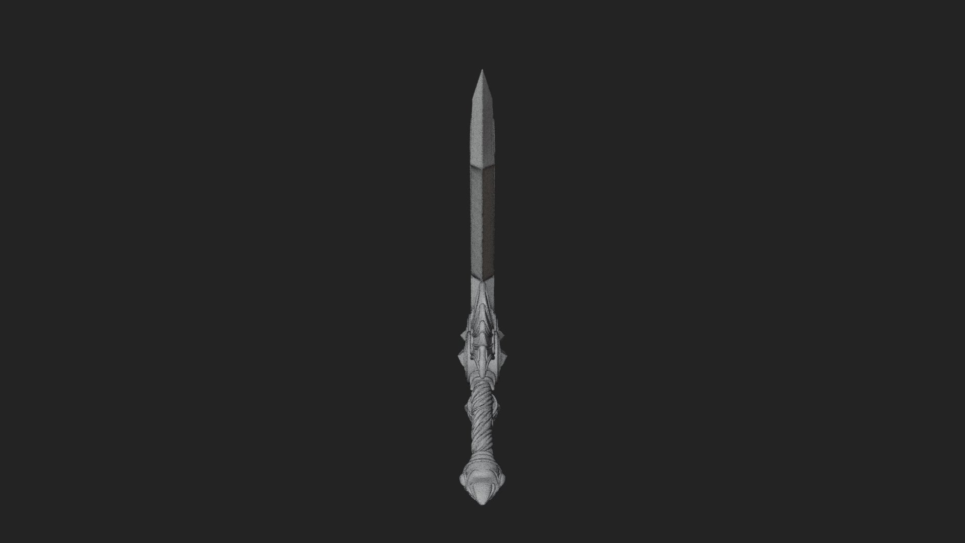 Crossed Twin Blade Model Design 1 3D Print Model 3D Model