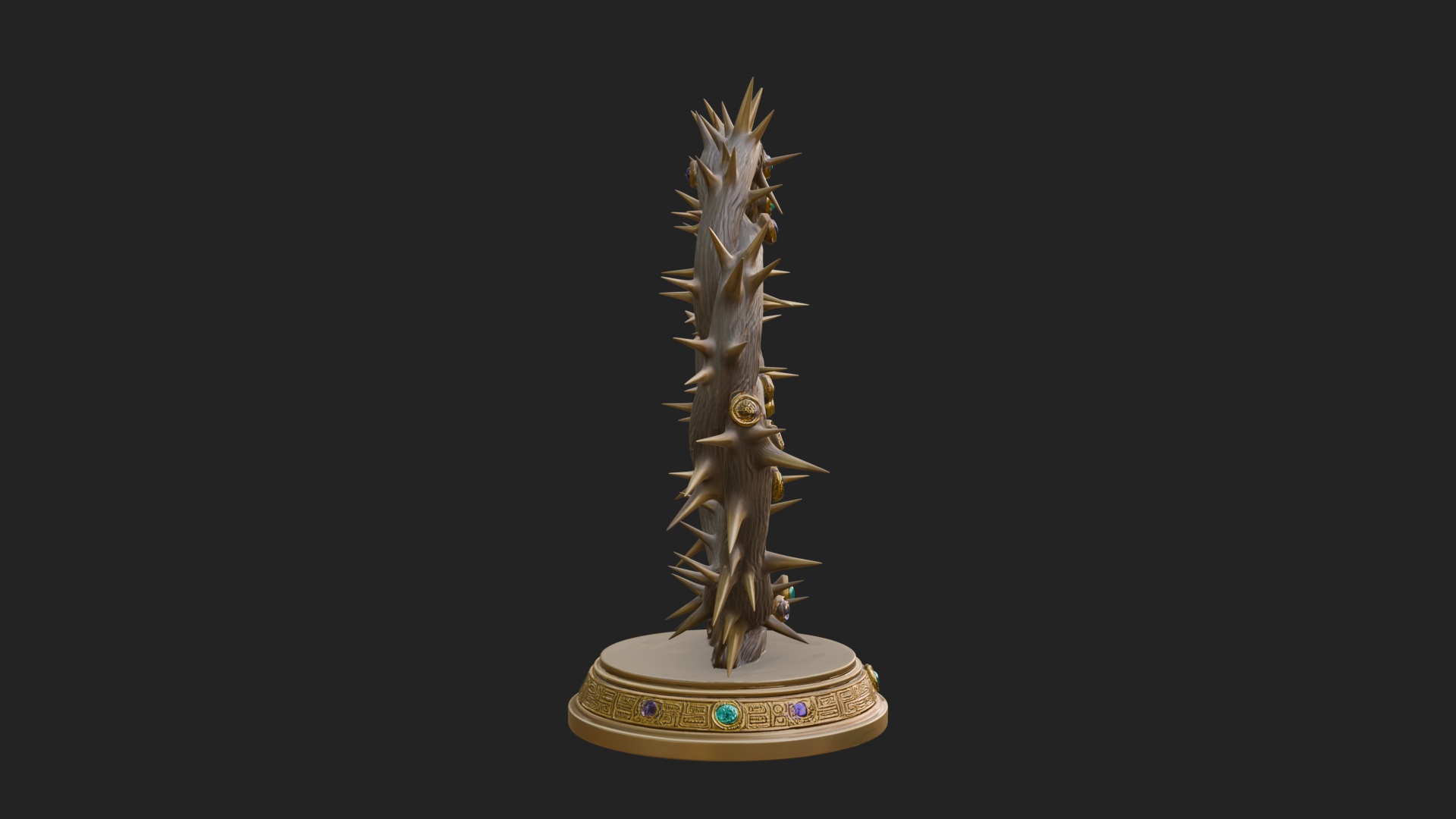 Crown of Thorns Stand Model Design 1 3D Print Model 3D Model