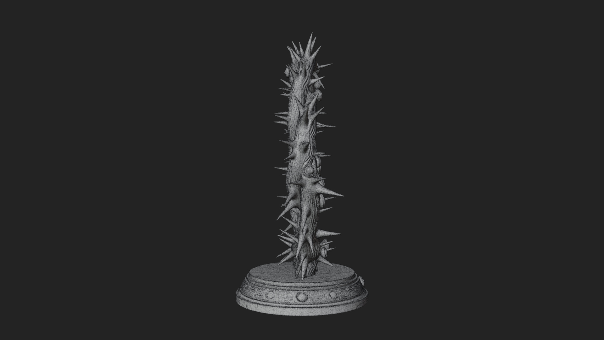 Crown of Thorns Stand Model Design 1 3D Print Model 3D Model