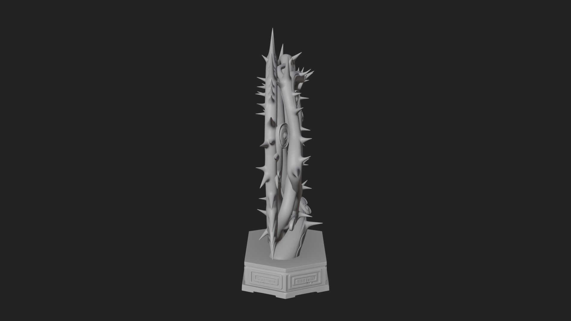 Crown of Thorns Stand Model Design 2 3D Print Model 3D Model