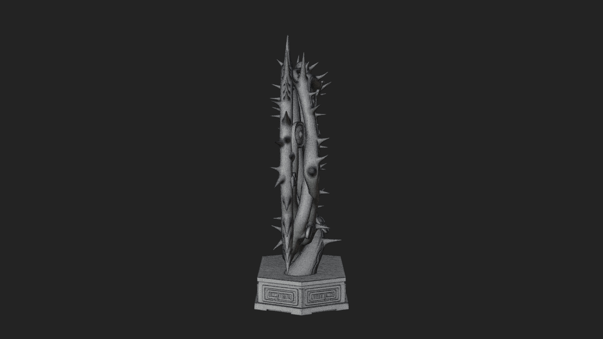 Crown of Thorns Stand Model Design 2 3D Print Model 3D Model