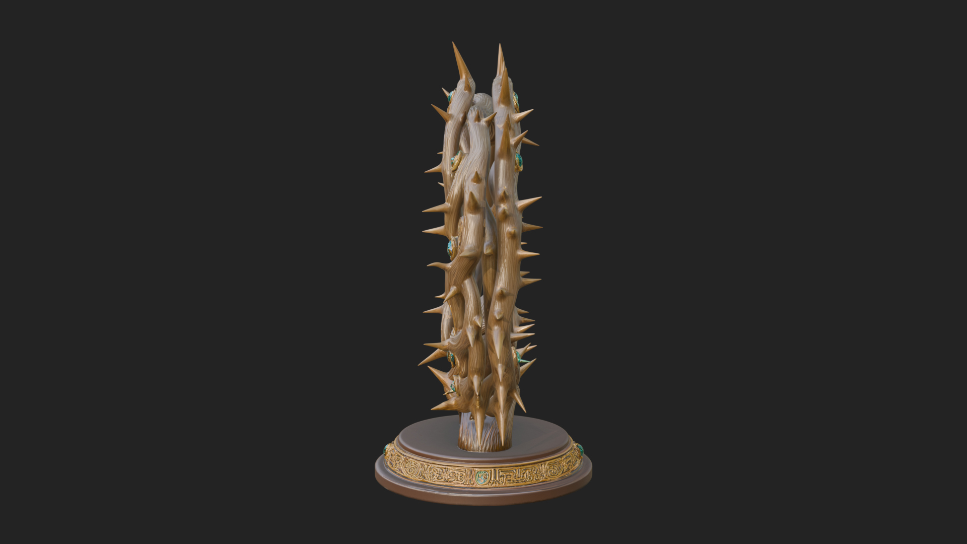 Crown of Thorns Stand Model Design 3 3D Print Model 3D Model