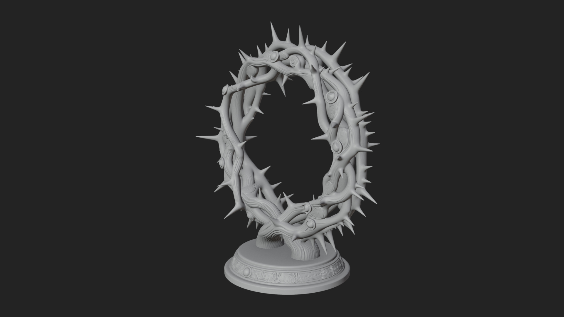 Crown of Thorns Stand Model Design 3 3D Print Model 3D Model