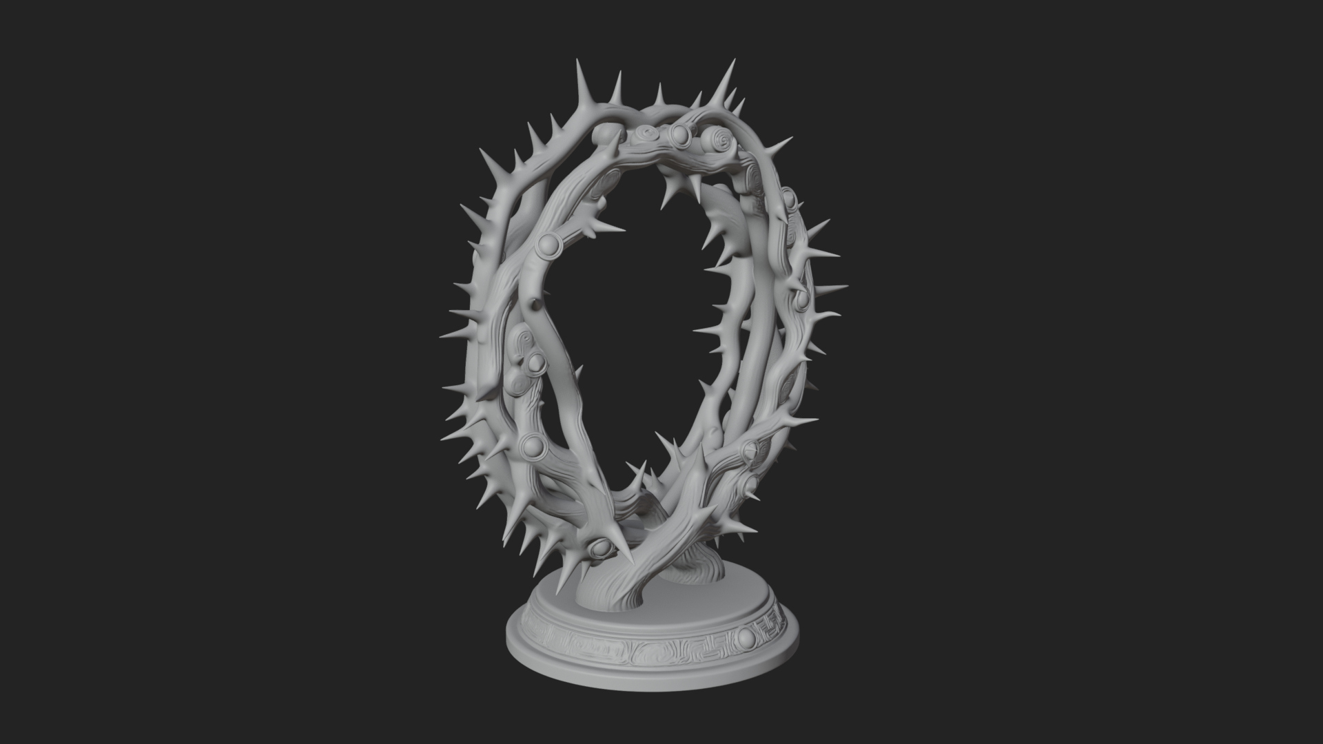 Crown of Thorns Stand Model Design 3 3D Print Model 3D Model
