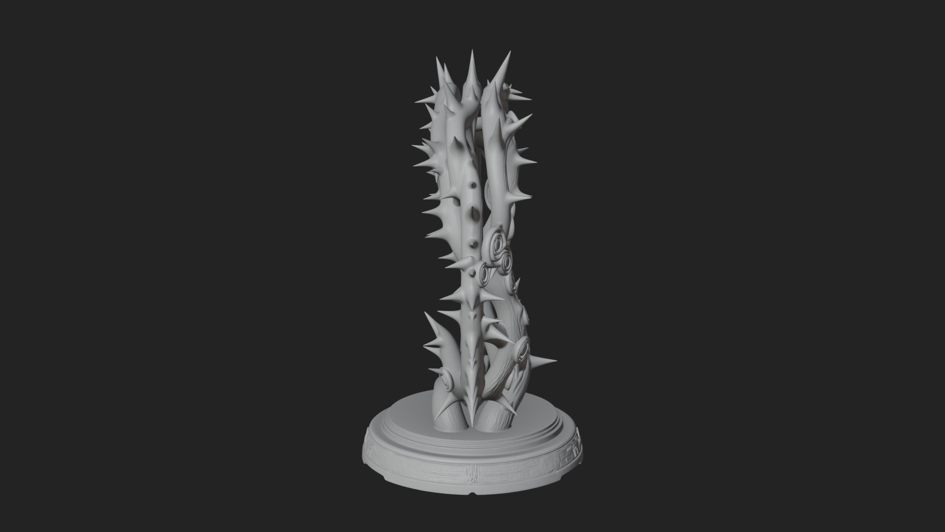 Crown of Thorns Stand Model Design 4 3D Print Model 3D Model