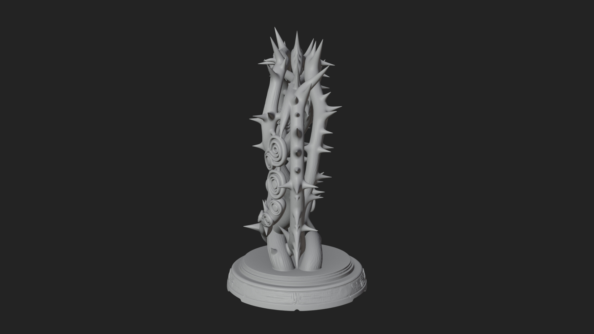 Crown of Thorns Stand Model Design 4 3D Print Model 3D Model