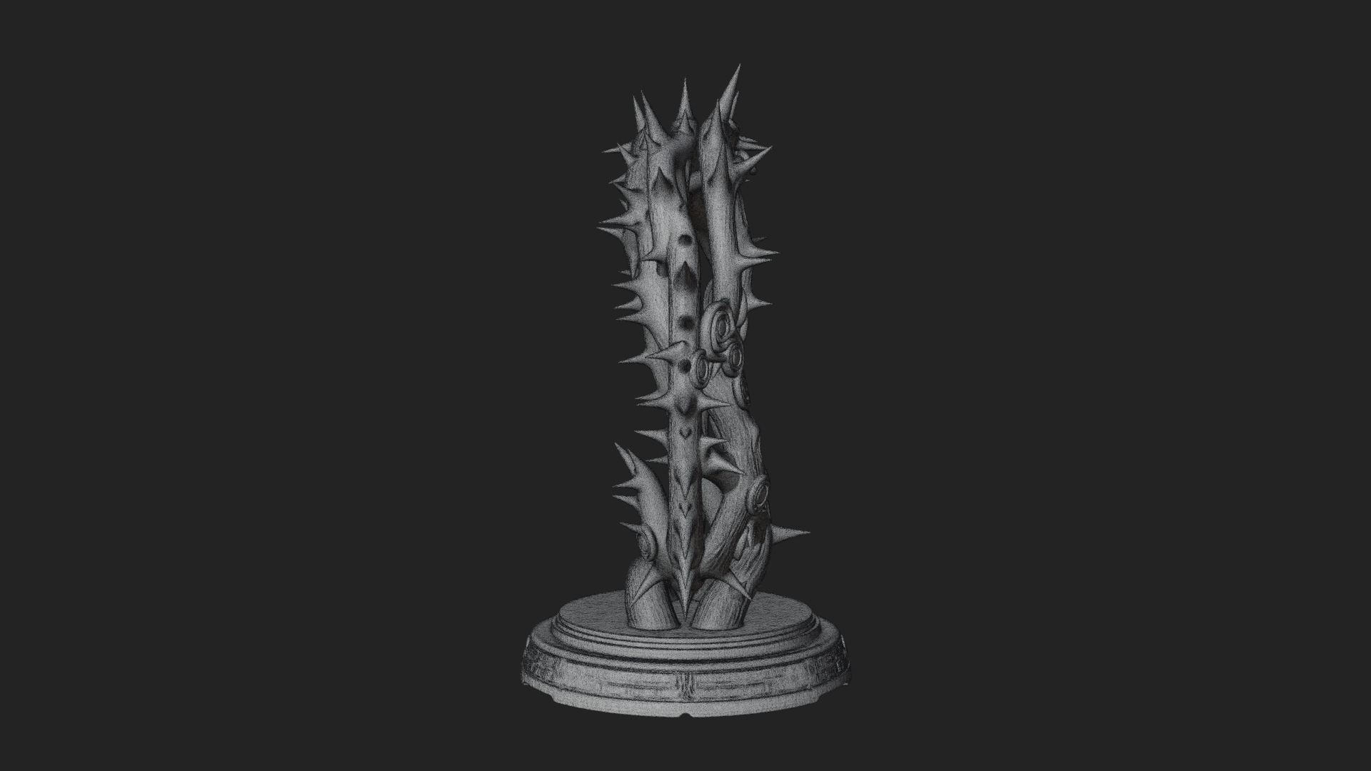 Crown of Thorns Stand Model Design 4 3D Print Model 3D Model