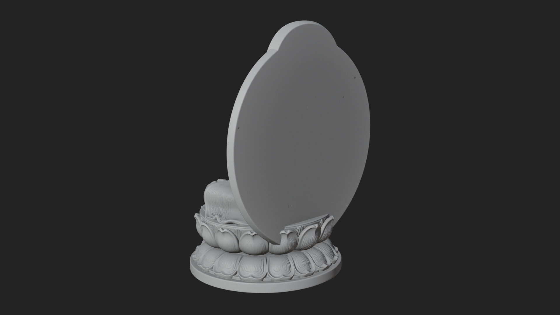 Crowned Bodhisattva Statue Design 15 3D Print Model 3D Model