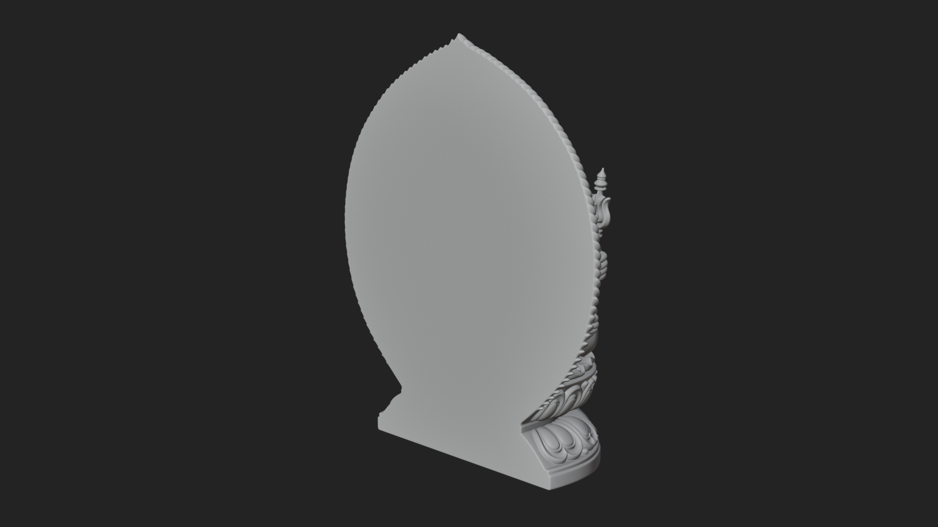 Crowned Bodhisattva Statue Design 5 3D Print Model 3D Model
