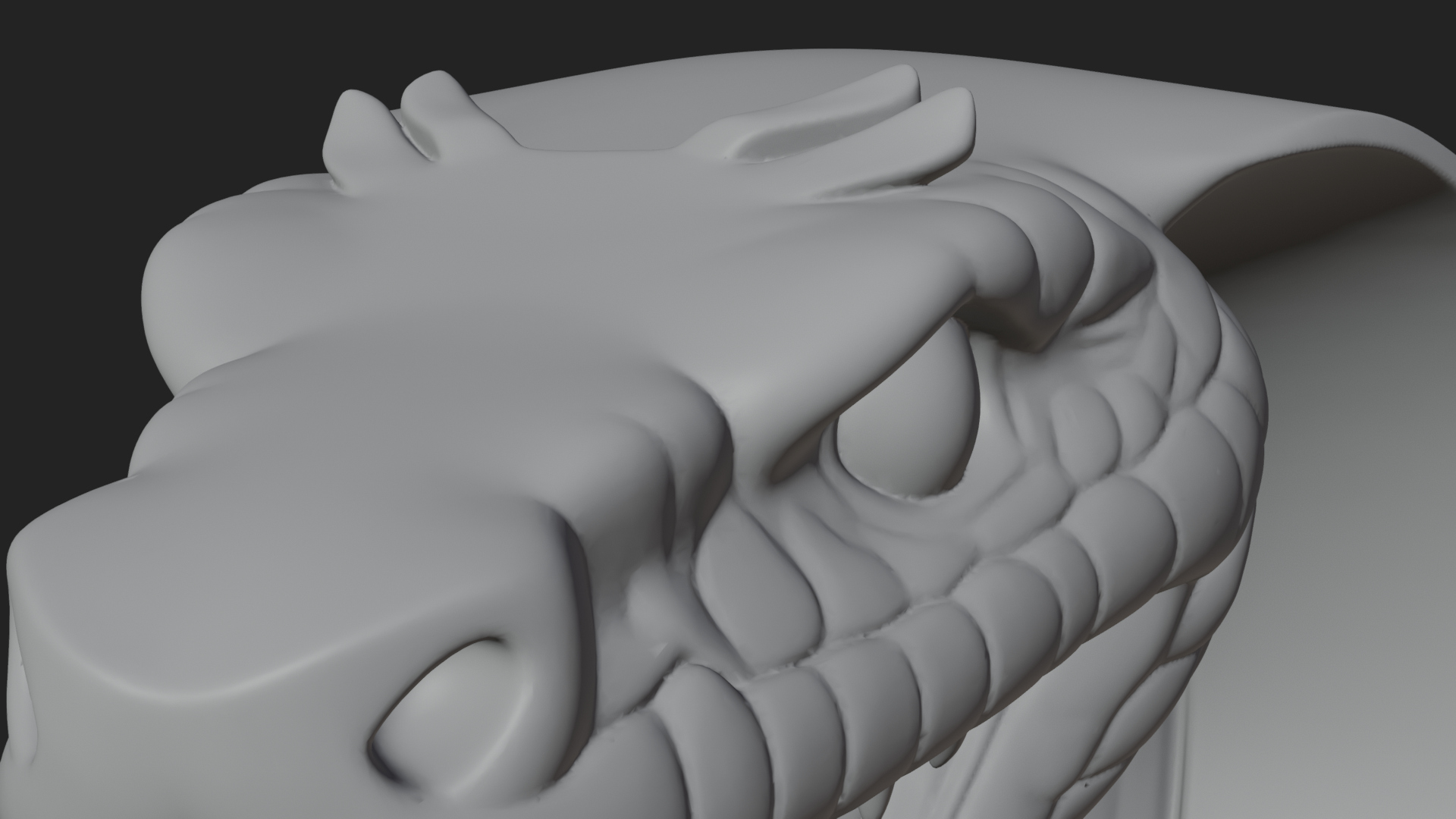 Crowned Cobra Serpent Statue Design 3 3D Print Model 3D Model