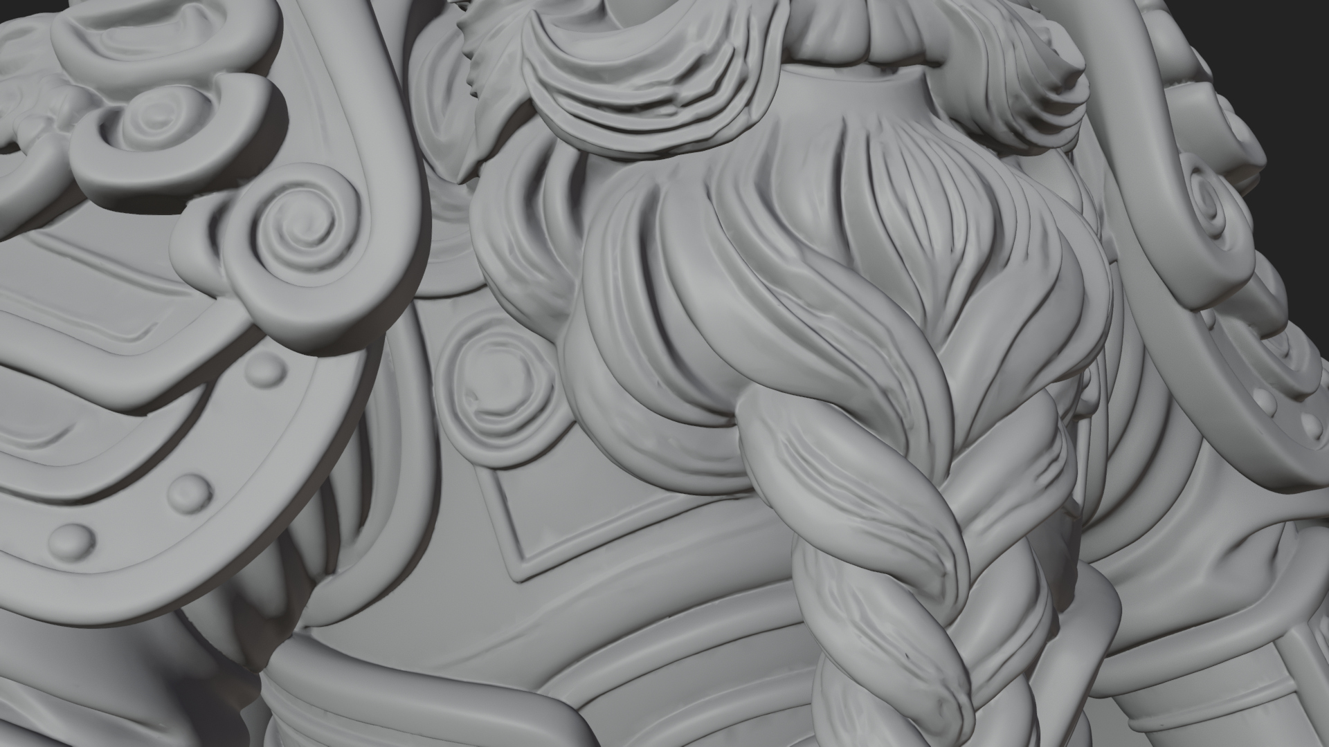 Crowned Dwarf King Statue Design 1 3D Print Model 3D Model