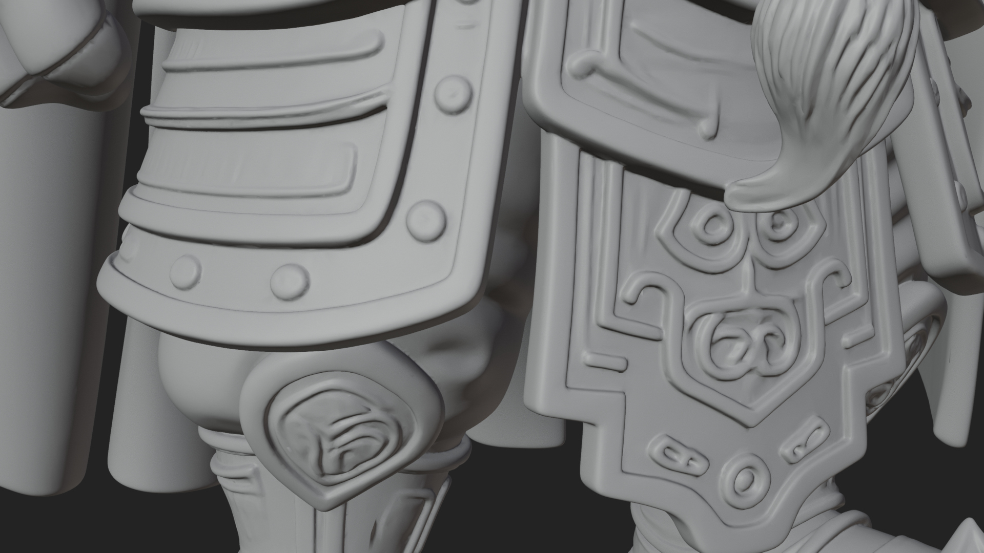 Crowned Dwarf King Statue Design 1 3D Print Model 3D Model