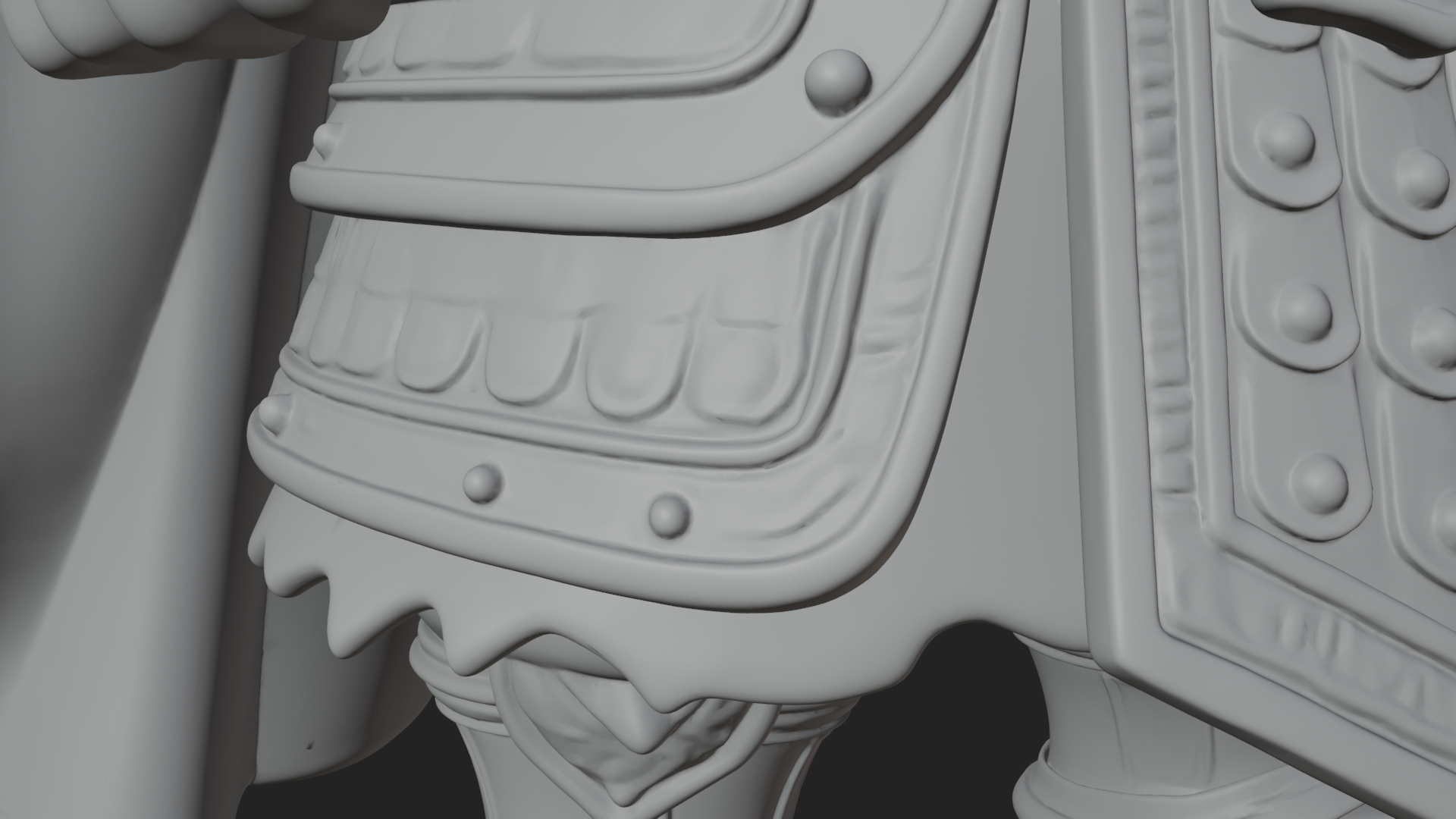 Crowned Dwarf King Statue Design 3 3D Print Model 3D Model