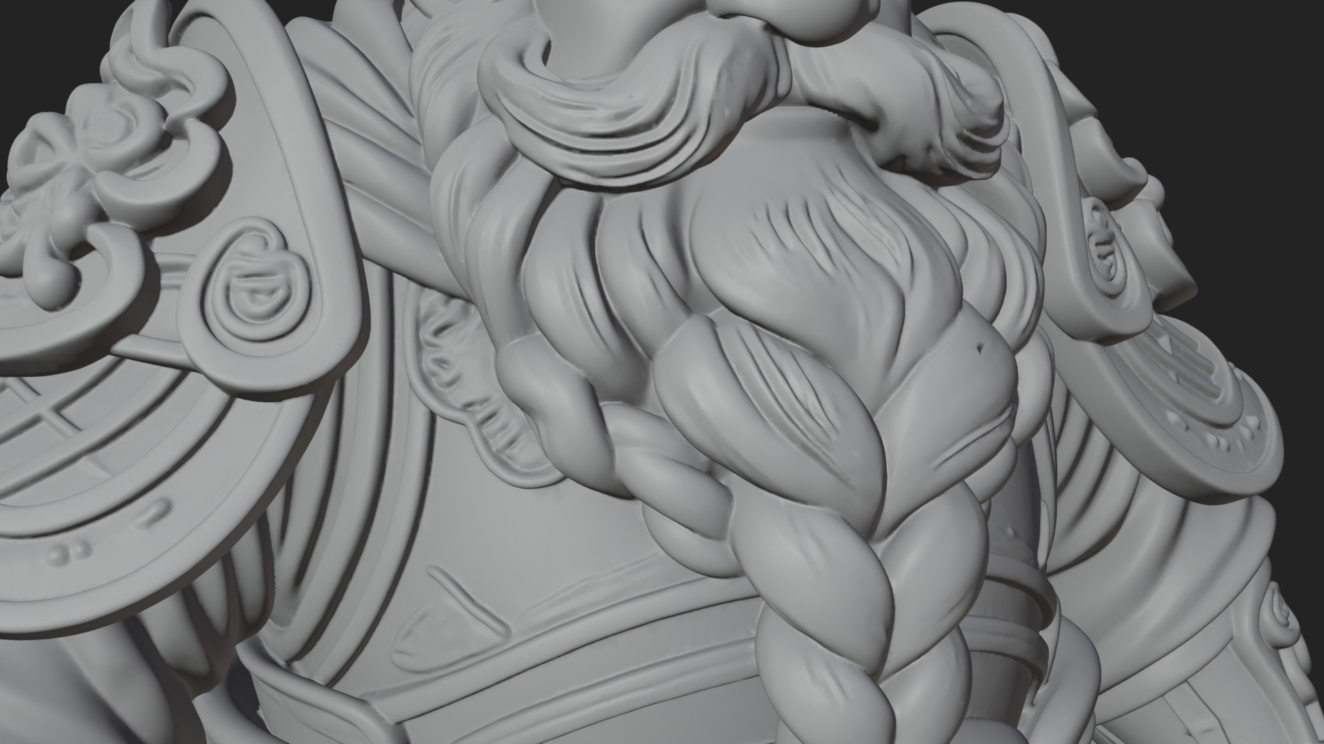 Crowned Dwarf King Statue Design 4 3d Print Model 3D Model