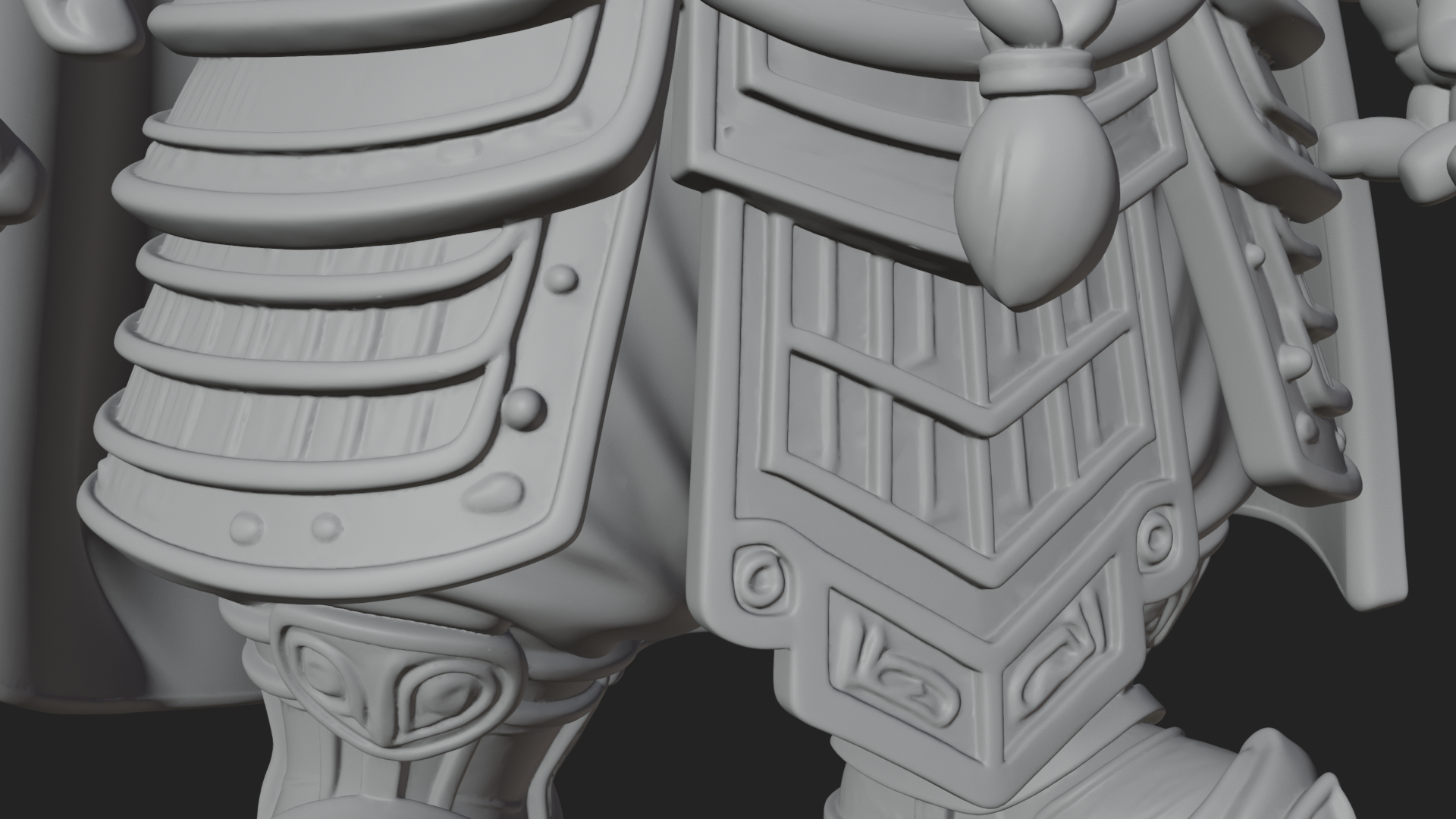 Crowned Dwarf King Statue Design 4 3d Print Model 3D Model