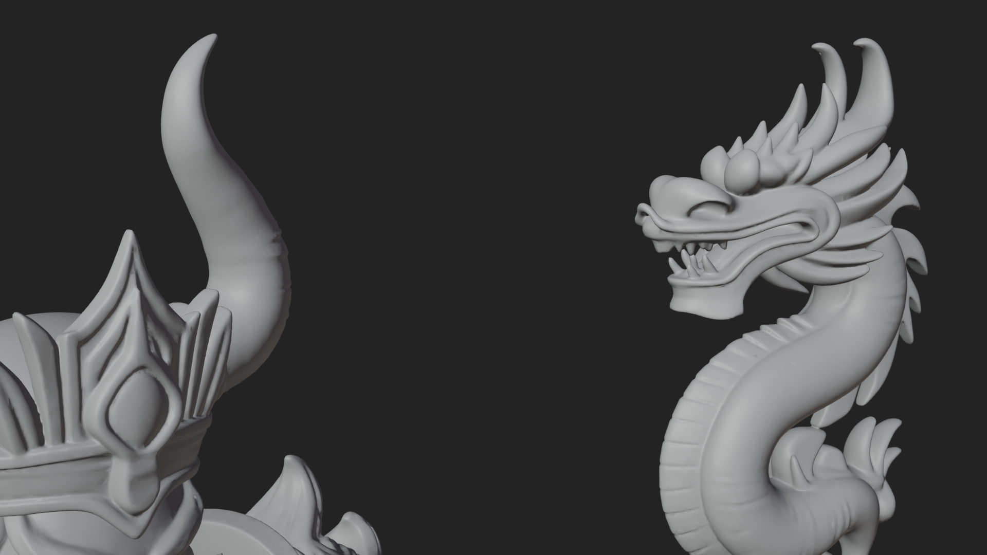 Crowned Jade Deity Statue Design 4 3D Print Model 3D Model