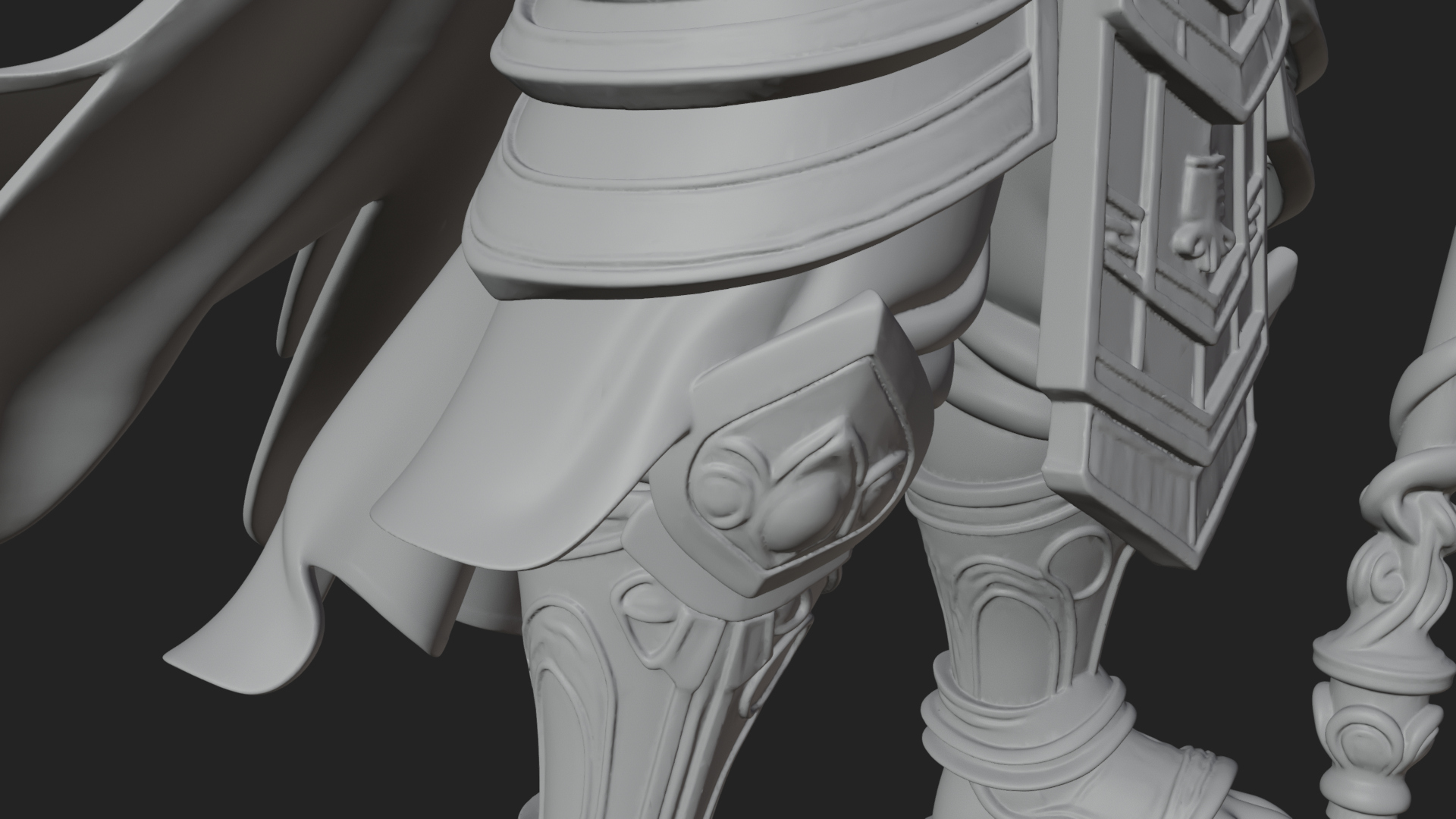 Crowned Jade Deity Statue Design 4 3D Print Model 3D Model