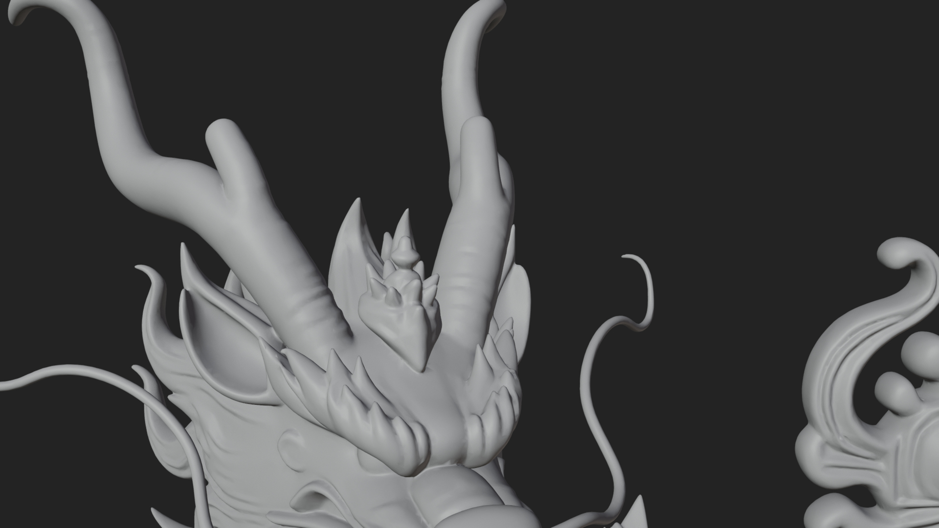 Crowned Jade Deity Statue Design 5 3D Print Model 3D Model