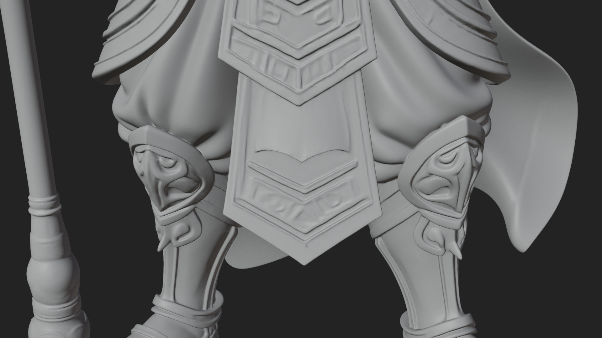 Crowned Jade Deity Statue Design 7 3D Print Model 3D Model