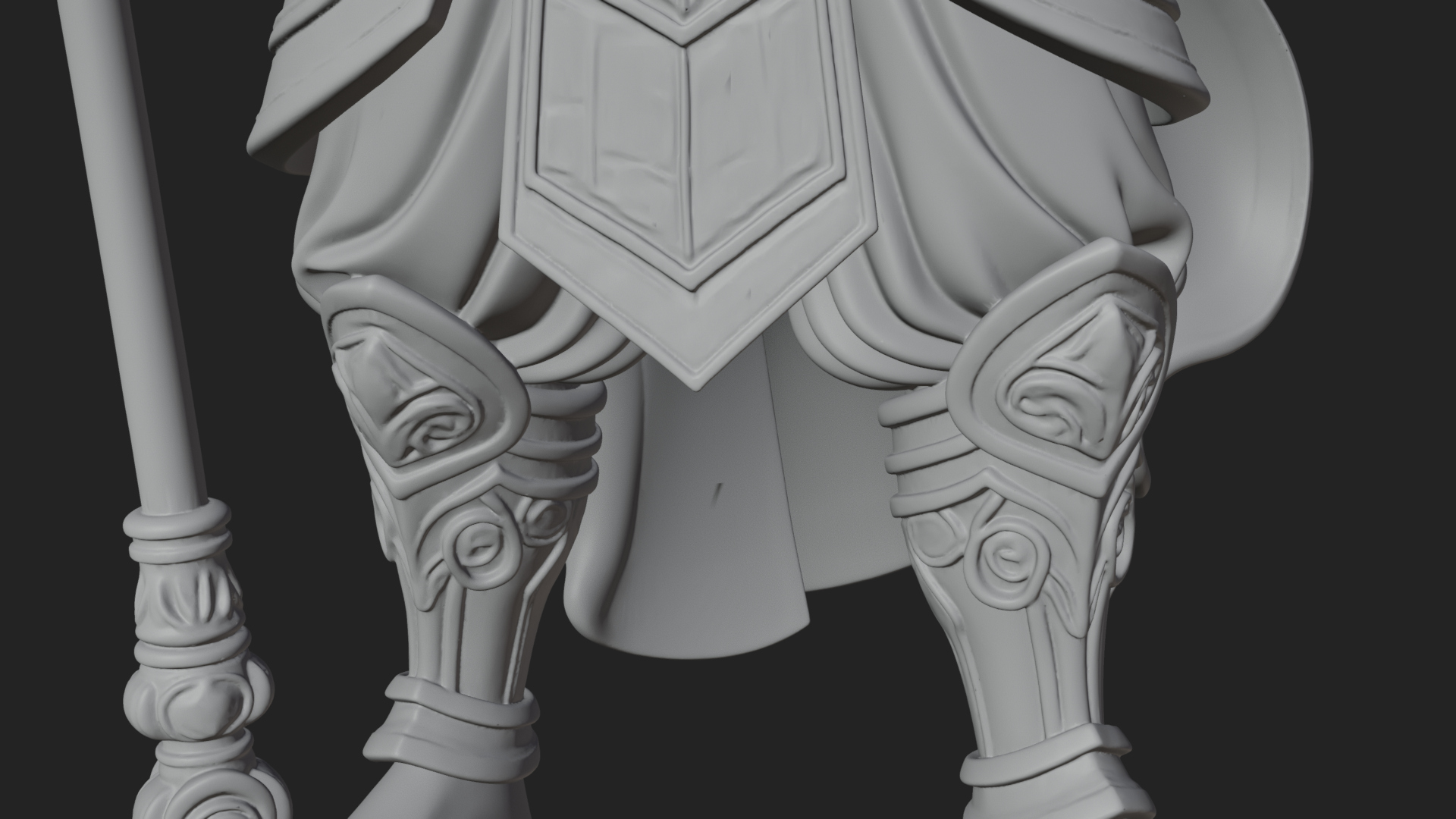 Crowned Jade Deity Statue Design 8 3D Print Model 3D Model