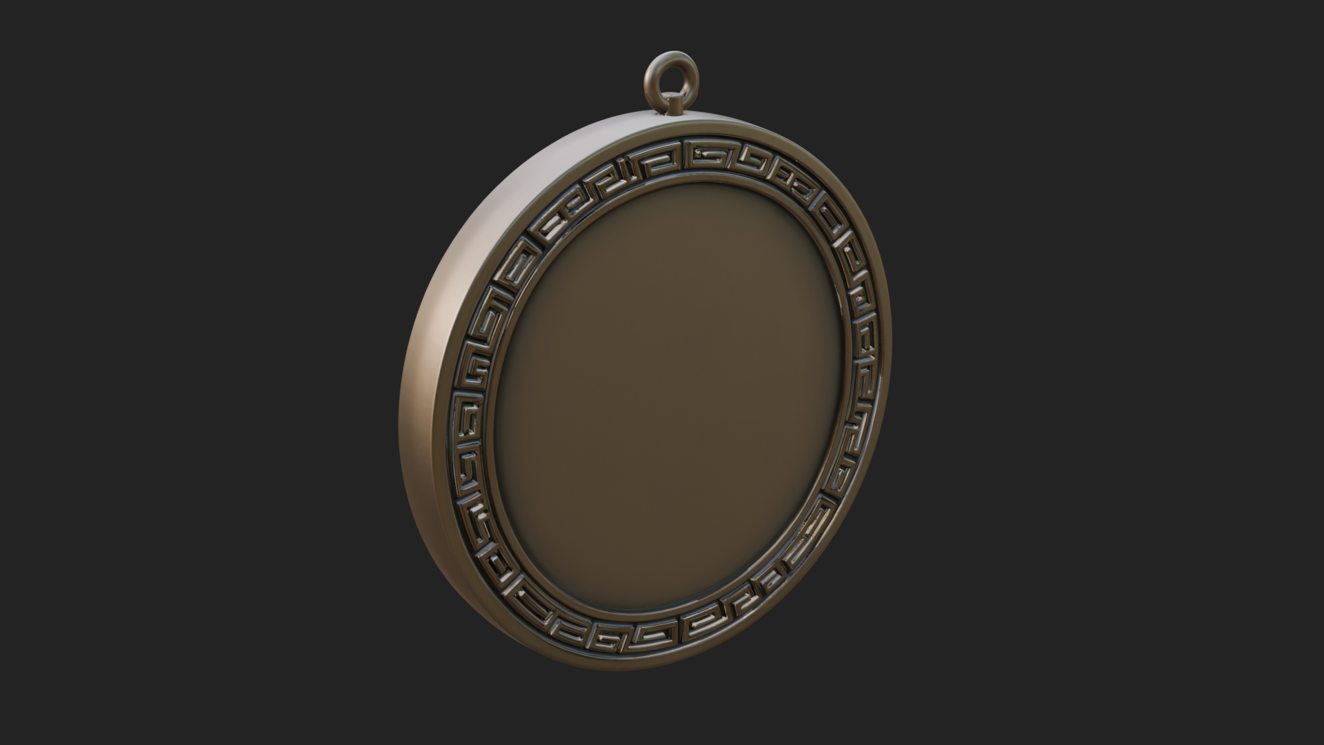 Crowned King Oval Relief Plaque Design 1 3D Print Model 3D Model