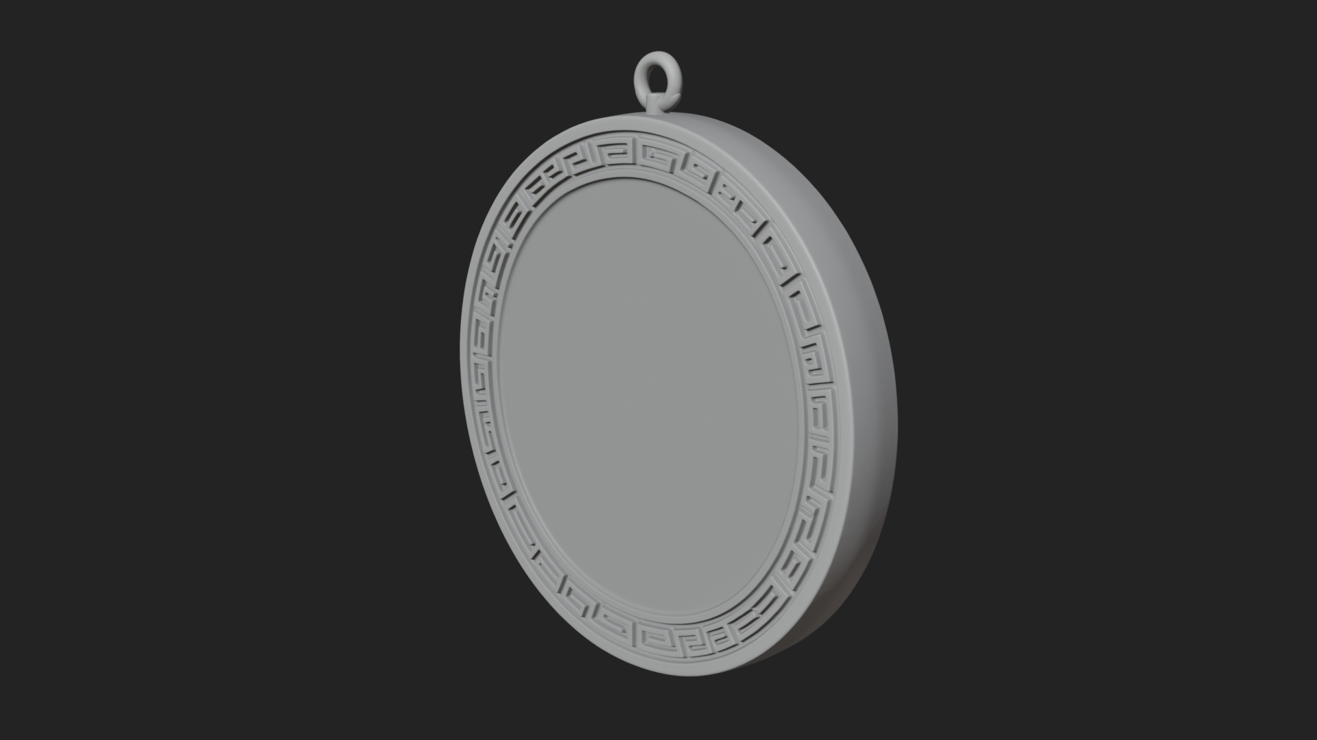 Crowned King Oval Relief Plaque Design 1 3D Print Model 3D Model