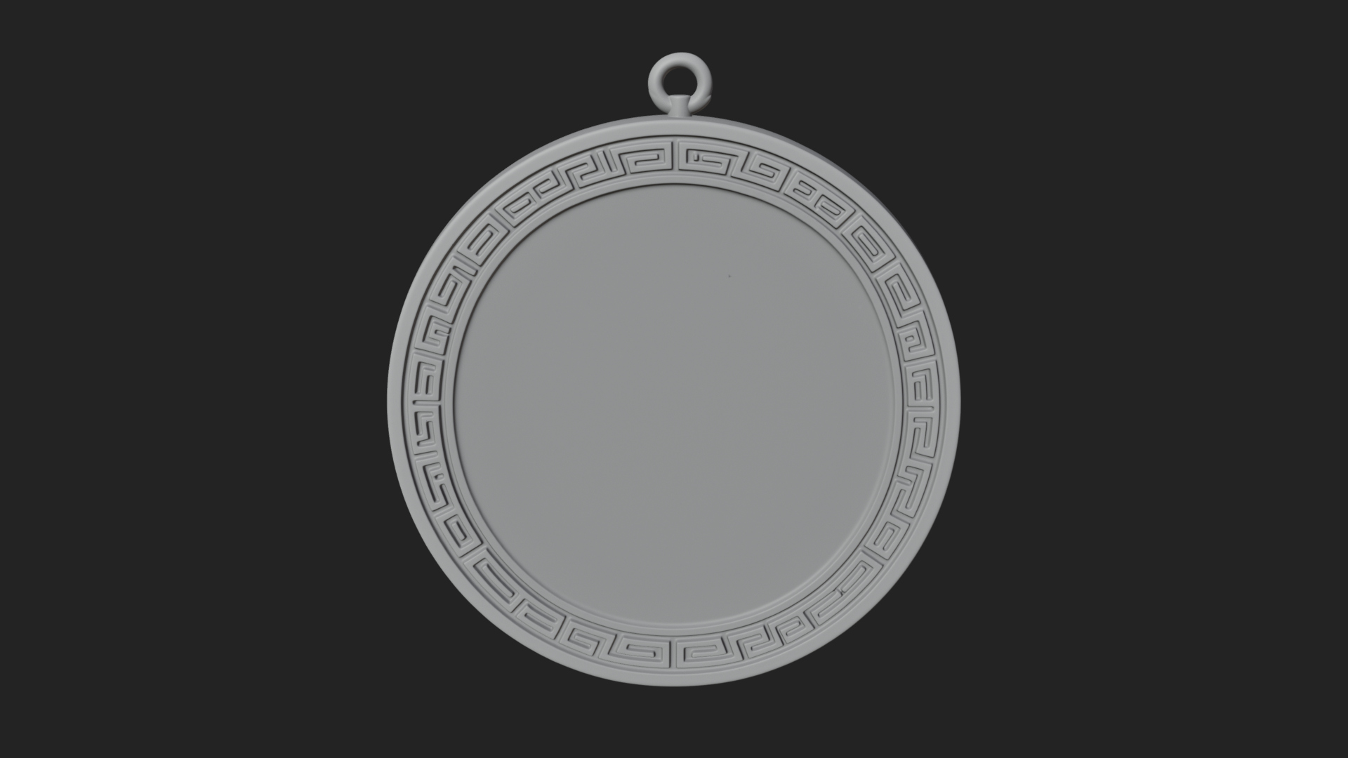 Crowned King Oval Relief Plaque Design 1 3D Print Model 3D Model