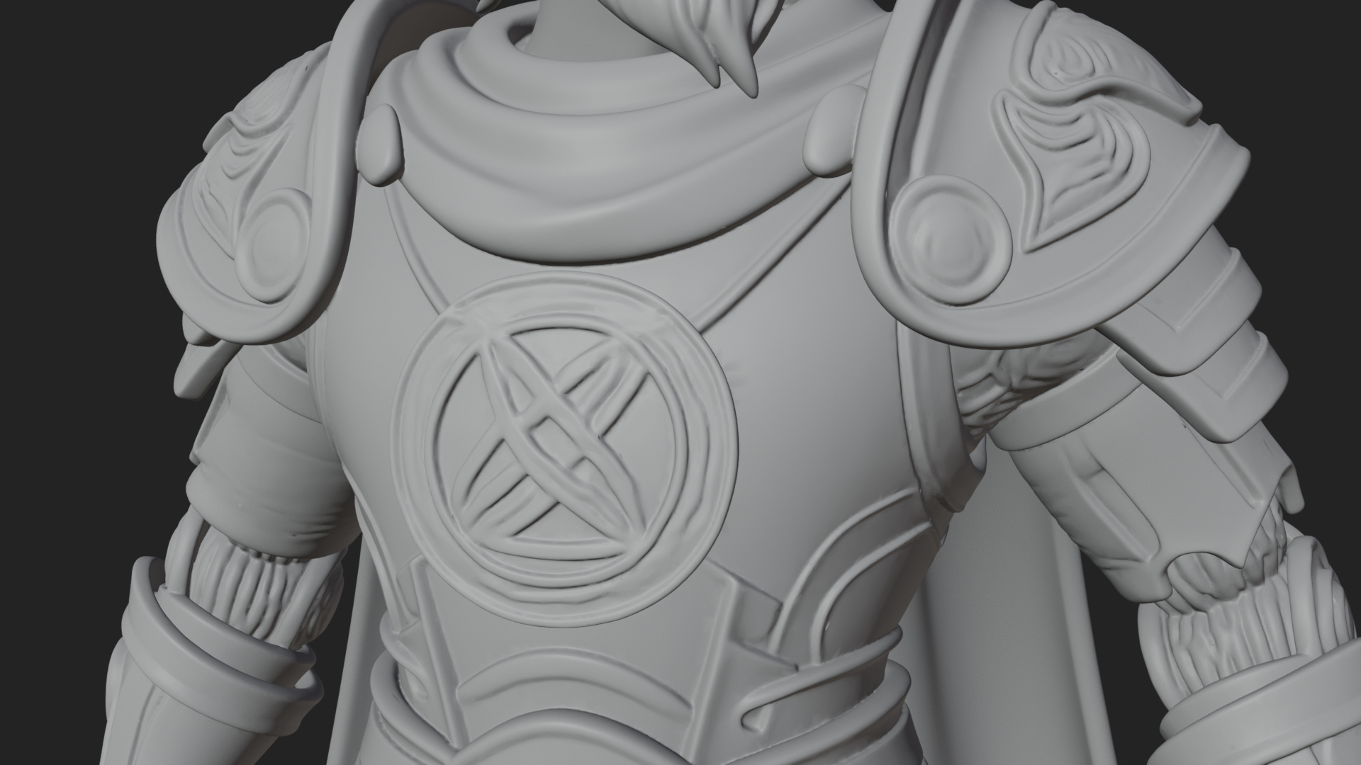 Crowned Knight King Statue Design 10 3D Print Model 3D Model