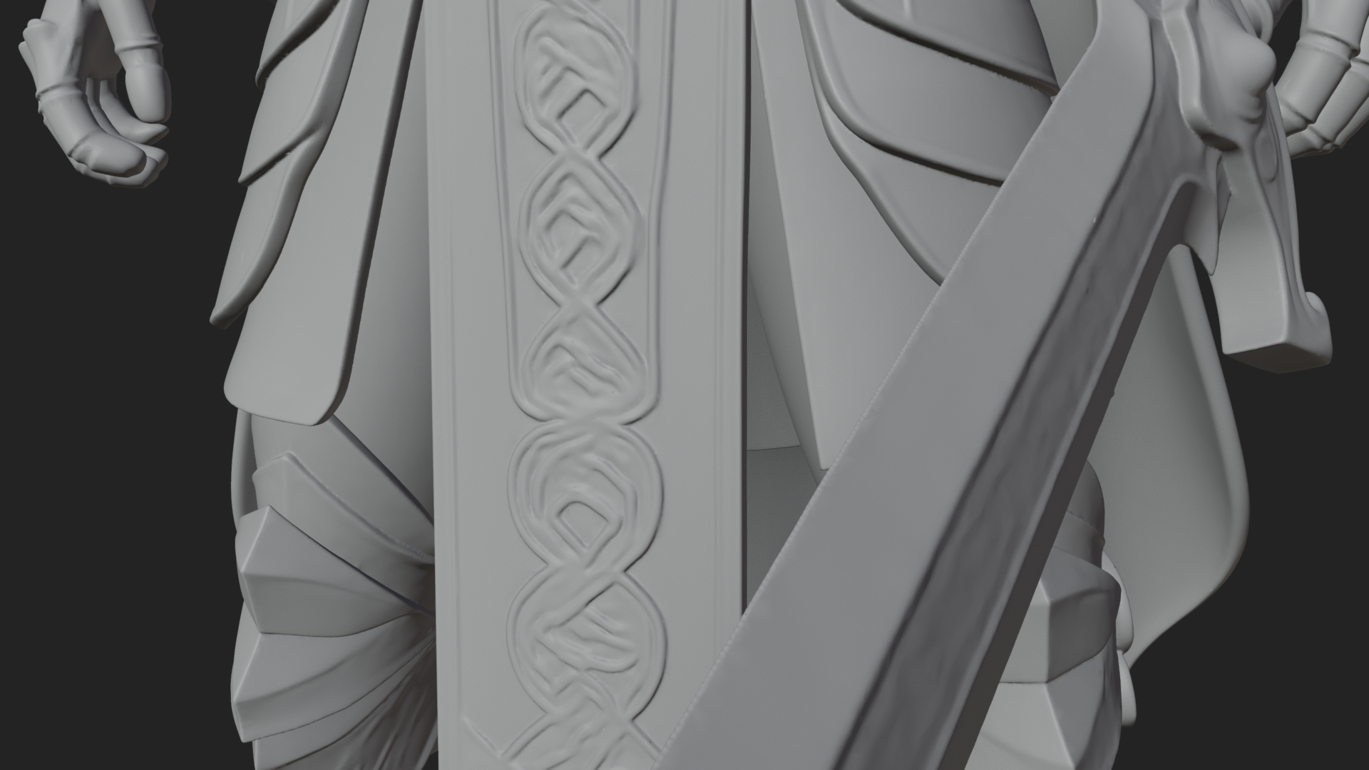 Crowned Knight King Statue Design 10 3D Print Model 3D Model