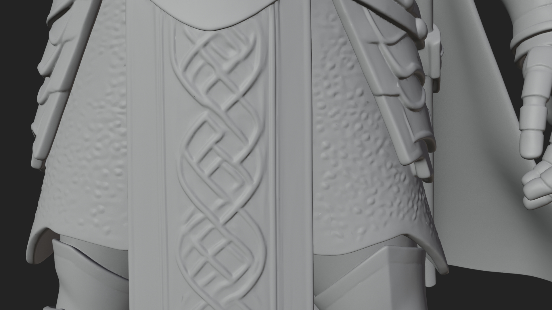 Crowned Knight King Statue Design 11 3D Print Model 3D Model