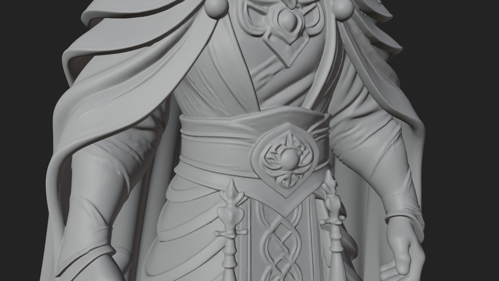 Crowned Knight King Statue Design 12 3D Print Model 3D Model