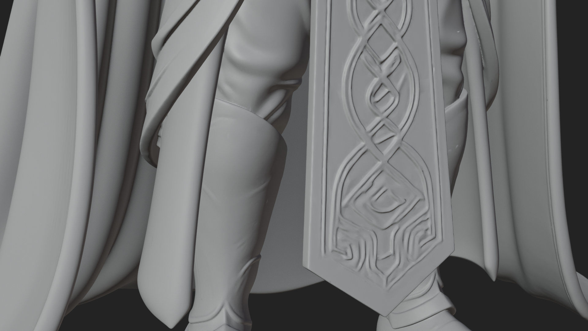 Crowned Knight King Statue Design 12 3D Print Model 3D Model