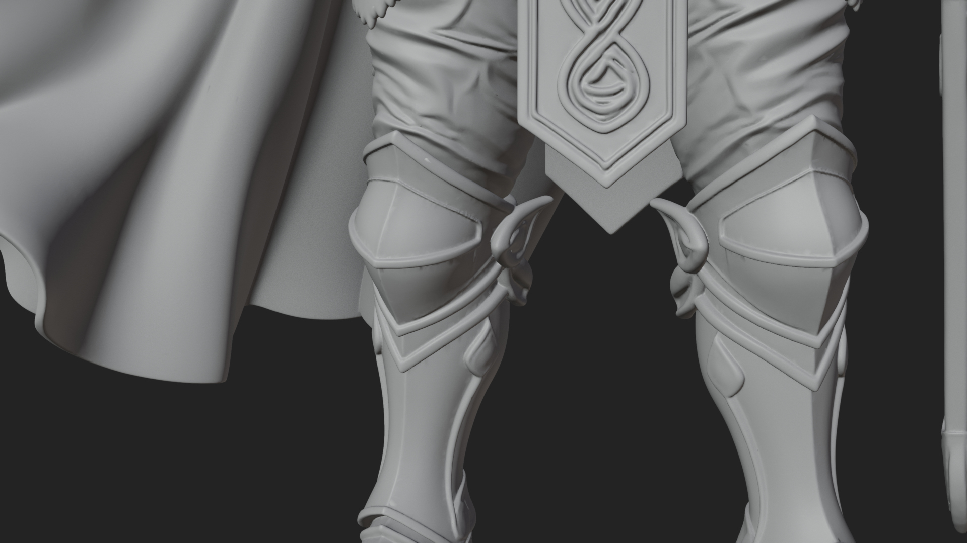 Crowned Knight King Statue Design 13 3D Print Model 3D Model