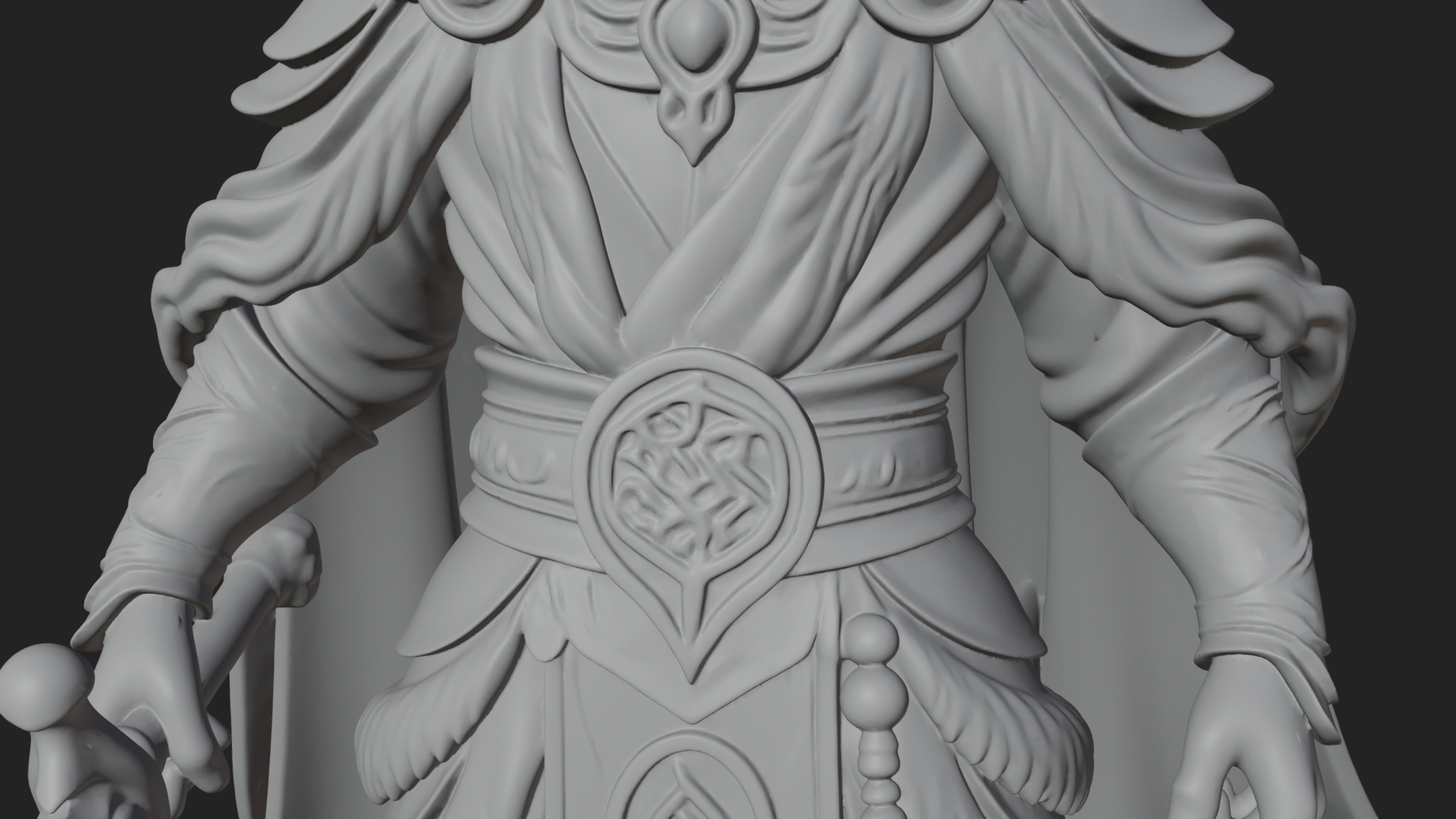 Crowned Knight King Statue Design 8 3D Print Model 3D Model